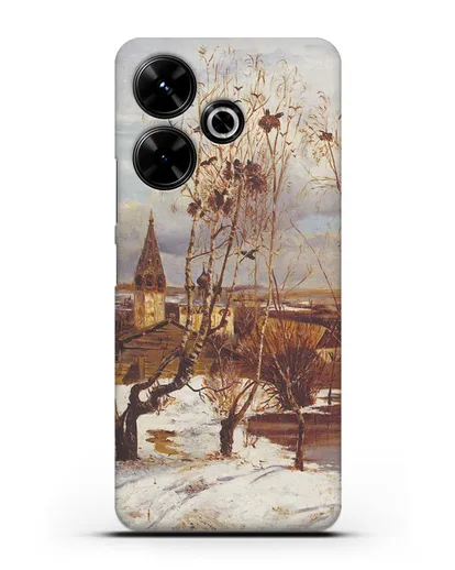 Чехол Грачи прилетели (Саврасов) силиконовый для Xiaomi Poco M6