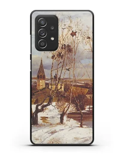 Чехол Грачи прилетели (Саврасов) силиконовый для Samsung Galaxy A53