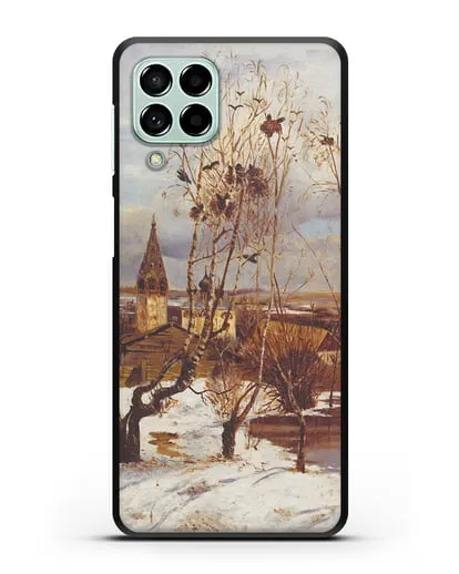 Чехол Грачи прилетели (Саврасов) силиконовый для Samsung Galaxy M53 [SM-M536]