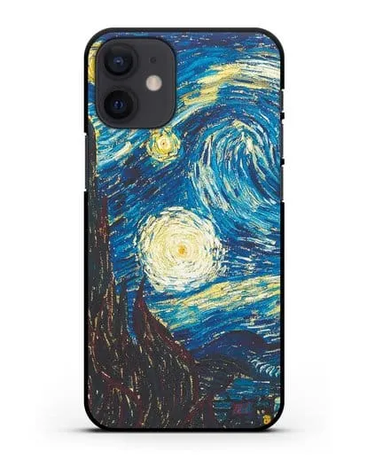 Чехол Звёздная ночь (Винсент ван Гог) силиконовый для iPhone 12 mini