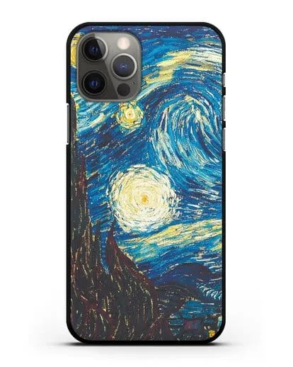 Чехол Звёздная ночь (Винсент ван Гог) силиконовый для iPhone 12 Pro