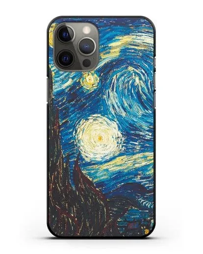 Чехол Звёздная ночь (Винсент ван Гог) силиконовый для iPhone 12 Pro Max