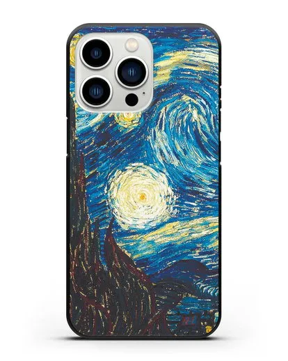 Чехол Звёздная ночь (Винсент ван Гог) силиконовый для iPhone 13 Pro