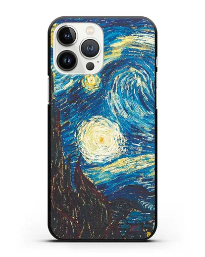 Чехол Звёздная ночь (Винсент ван Гог) силиконовый для iPhone 13 Pro Max