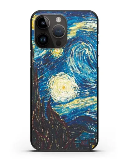 Чехол Звёздная ночь (Винсент ван Гог) силиконовый для iPhone 14 Pro Max