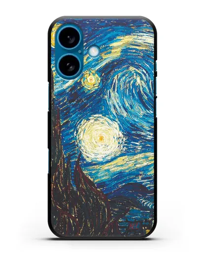Чехол Звёздная ночь (Винсент ван Гог) силиконовый для iPhone 16