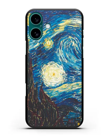 Чехол Звёздная ночь (Винсент ван Гог) силиконовый для iPhone 16 Plus