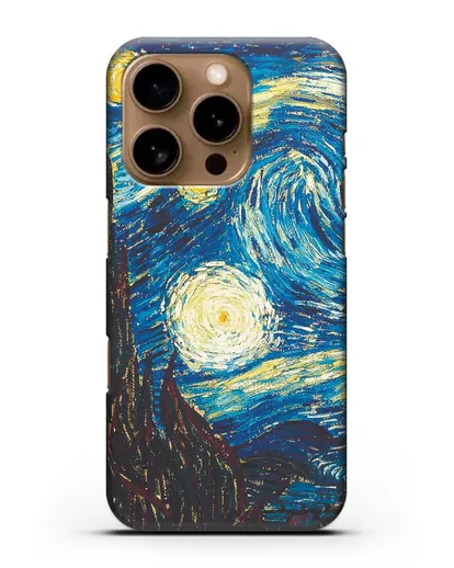 Чехол Звёздная ночь (Винсент ван Гог) силиконовый для iPhone 16 Pro