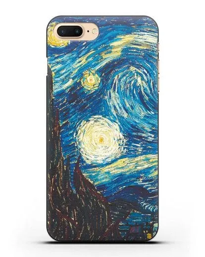 Чехол Звёздная ночь (Винсент ван Гог) силиконовый для iPhone 8 Plus