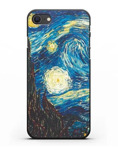 Чехол Звёздная ночь (Винсент ван Гог) силиконовый для iPhone SE 2020