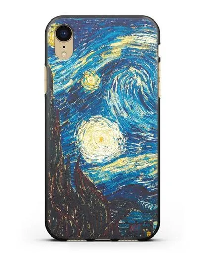 Чехол Звёздная ночь (Винсент ван Гог) силиконовый для iPhone XR