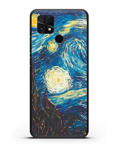 Чехол Звёздная ночь (Винсент ван Гог) силиконовый для Xiaomi Poco C40
