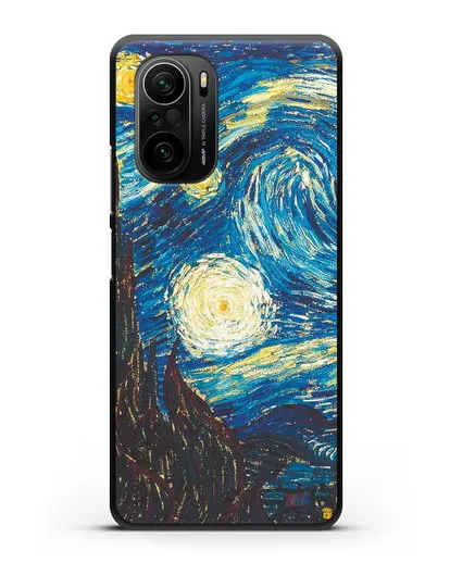 Чехол Звёздная ночь (Винсент ван Гог) силиконовый для Xiaomi Poco F3 Pro