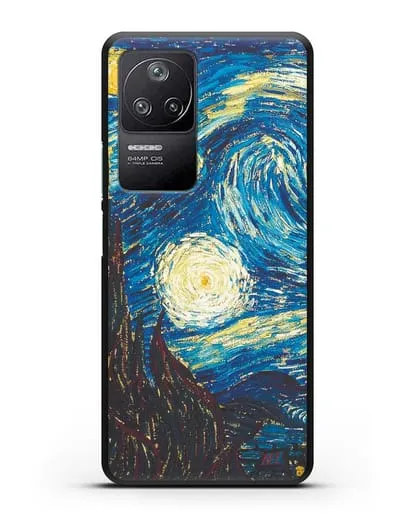 Чехол Звёздная ночь (Винсент ван Гог) силиконовый для Xiaomi Poco F4
