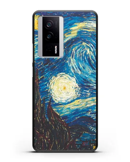 Чехол Звёздная ночь (Винсент ван Гог) силиконовый для Xiaomi Poco F5 Pro