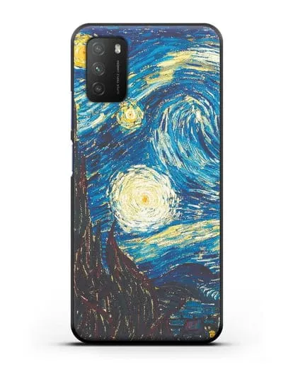 Чехол Звёздная ночь (Винсент ван Гог) силиконовый для Xiaomi Poco M3