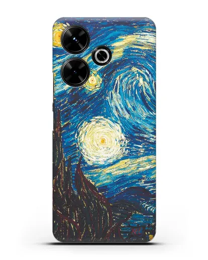 Чехол Звёздная ночь (Винсент ван Гог) силиконовый для Xiaomi Poco M6