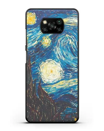 Чехол Звёздная ночь (Винсент ван Гог) силиконовый для Xiaomi Poco X3