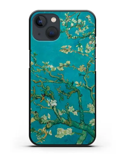 Чехол Цветущие ветки миндаля (Винсент ван Гог) силиконовый для iPhone 13