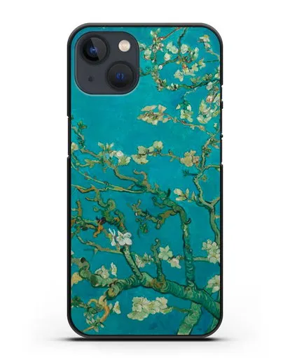 Чехол Цветущие ветки миндаля (Винсент ван Гог) силиконовый для iPhone 13 Mini