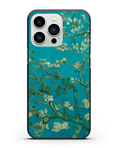 Чехол Цветущие ветки миндаля (Винсент ван Гог) силиконовый для iPhone 13 Pro