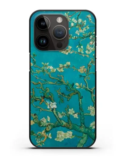 Чехол Цветущие ветки миндаля (Винсент ван Гог) силиконовый для iPhone 14 Pro