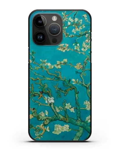 Чехол Цветущие ветки миндаля (Винсент ван Гог) силиконовый для iPhone 14 Pro Max