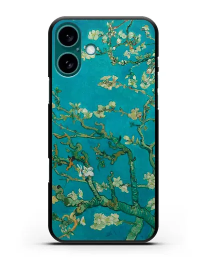 Чехол Цветущие ветки миндаля (Винсент ван Гог) силиконовый для iPhone 16 Plus
