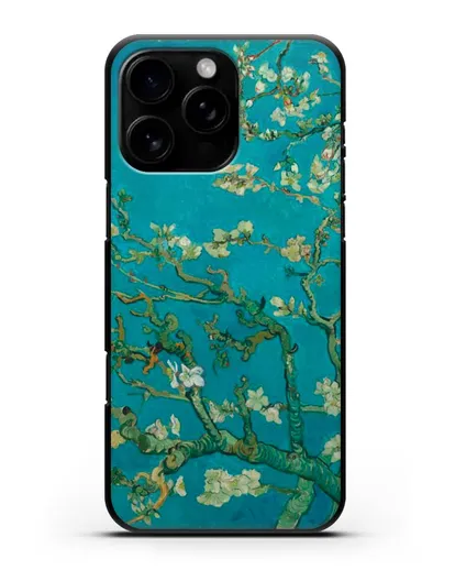 Чехол Цветущие ветки миндаля (Винсент ван Гог) силиконовый для iPhone 16 Pro Max