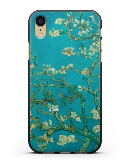 Чехол Цветущие ветки миндаля (Винсент ван Гог) силиконовый для iPhone XR