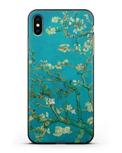 Чехол Цветущие ветки миндаля (Винсент ван Гог) силиконовый для iPhone XS Max