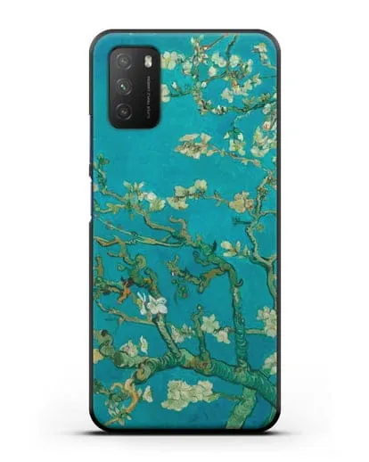 Чехол Цветущие ветки миндаля (Винсент ван Гог) силиконовый для Xiaomi Poco M3