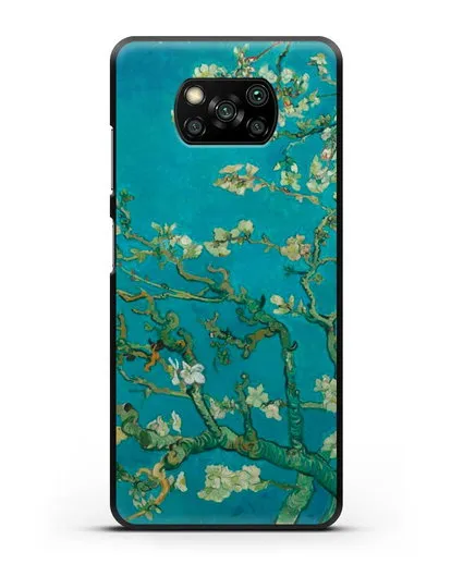 Чехол Цветущие ветки миндаля (Винсент ван Гог) силиконовый для Xiaomi Poco X3 Pro