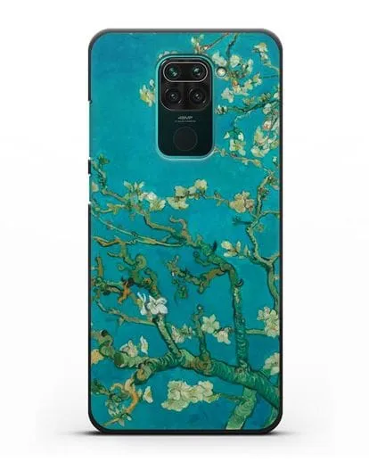 Чехол Цветущие ветки миндаля (Винсент ван Гог) силиконовый для Xiaomi Redmi Note 9