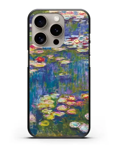 Чехол Кувшинки (Клод Моне) силиконовый для iPhone 15 Pro