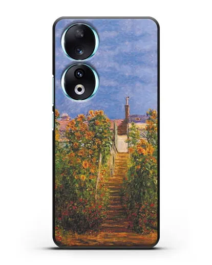 Чехол Сад художника в Ветёе (Клод Моне) силиконовый для Honor 90