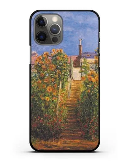 Чехол Сад художника в Ветёе (Клод Моне) силиконовый для iPhone 12 Pro