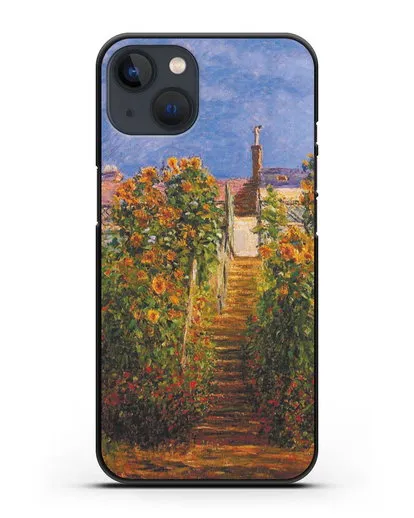Чехол Сад художника в Ветёе (Клод Моне) силиконовый для iPhone 13 Mini