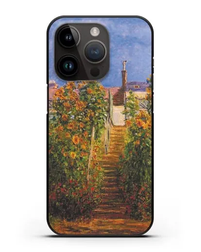 Чехол Сад художника в Ветёе (Клод Моне) силиконовый для iPhone 14 Pro