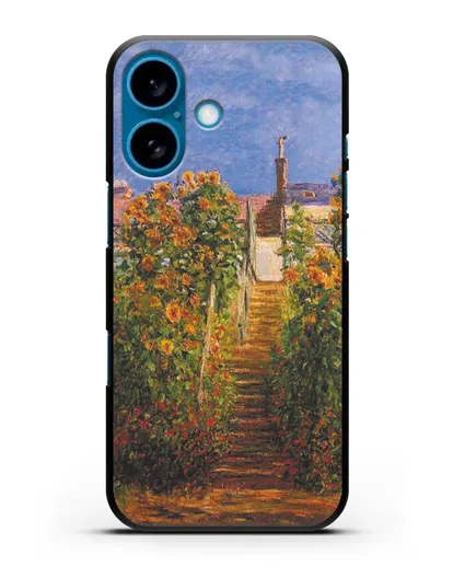 Чехол Сад художника в Ветёе (Клод Моне) силиконовый для iPhone 16