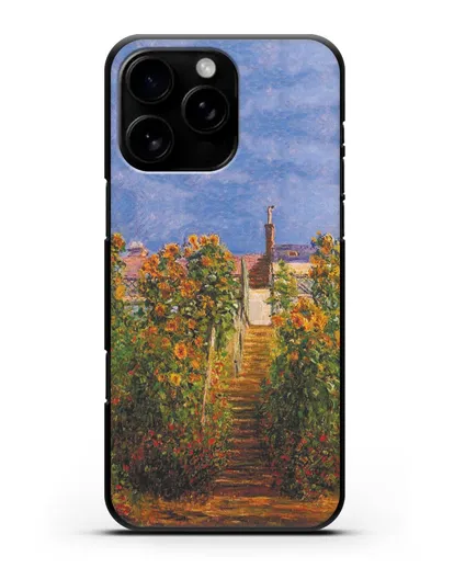 Чехол Сад художника в Ветёе (Клод Моне) силиконовый для iPhone 16 Pro Max
