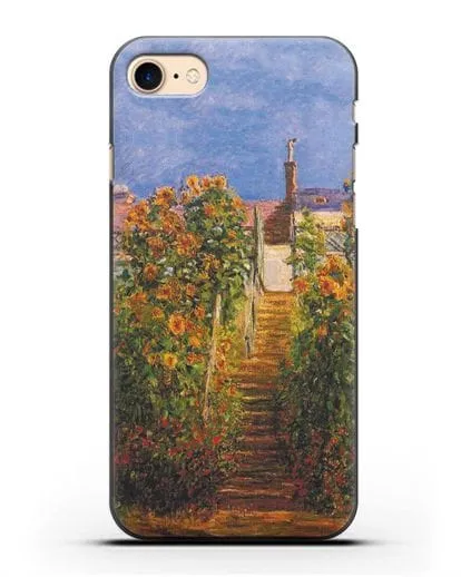 Чехол Сад художника в Ветёе (Клод Моне) силиконовый для iPhone 7