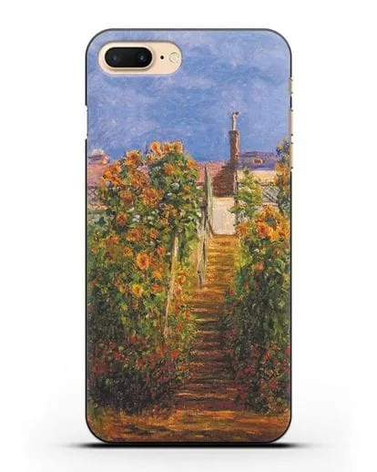 Чехол Сад художника в Ветёе (Клод Моне) силиконовый для iPhone 7 Plus