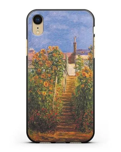 Чехол Сад художника в Ветёе (Клод Моне) силиконовый для iPhone XR