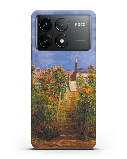 Чехол Сад художника в Ветёе (Клод Моне) силиконовый для Xiaomi Poco F6 Pro