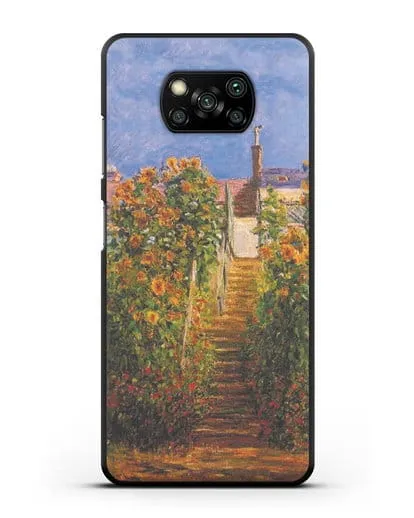 Чехол Сад художника в Ветёе (Клод Моне) силиконовый для Xiaomi Poco X3