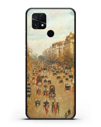 Чехол Бульвар Монмартр в Париже (Камиль Писсарро) силиконовый для Xiaomi Poco C40