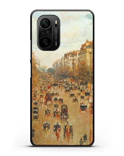 Чехол Бульвар Монмартр в Париже (Камиль Писсарро) силиконовый для Xiaomi Poco F3