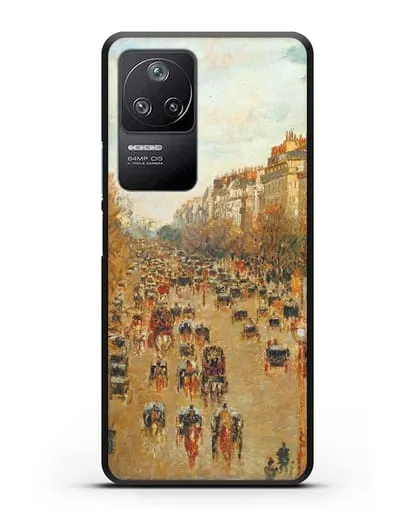 Чехол Бульвар Монмартр в Париже (Камиль Писсарро) силиконовый для Xiaomi Poco F4