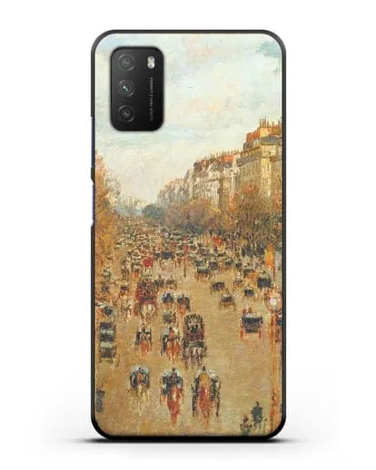 Чехол Бульвар Монмартр в Париже (Камиль Писсарро) силиконовый для Xiaomi Poco M3